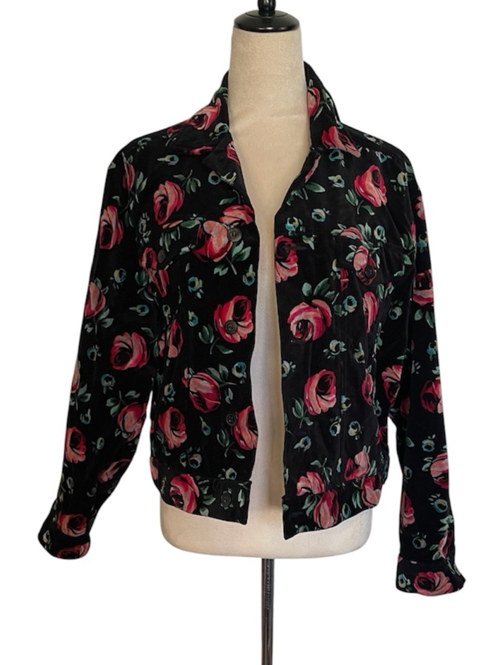 Esprit velvet floral jacket